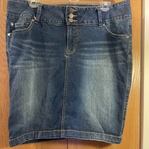 Torrid Dark Blue Denim Skirt